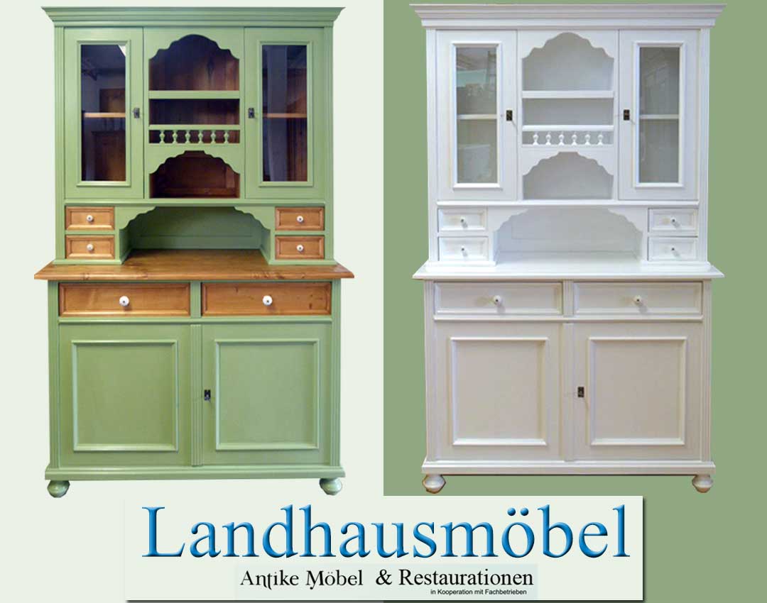 Küchenschrank im Landhaus, Vintage, shabby-chic Stil