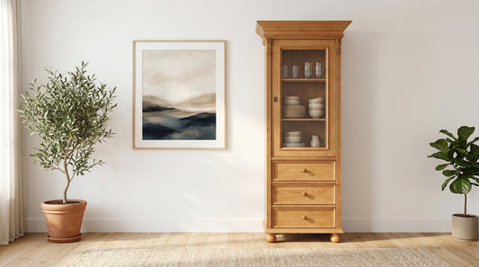 Holz Vitrine Massiv (0111)