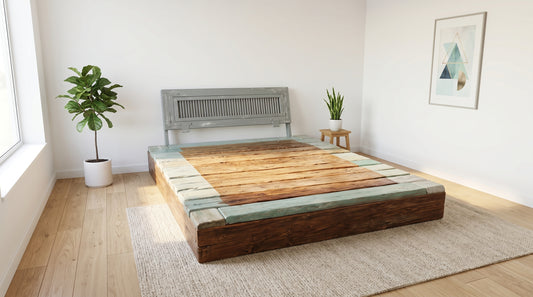Rustikales Bett