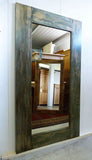 Vintage Spiegel aus massiven Tannenholz